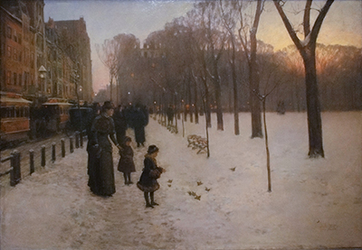 At Dusk (Boston Common at Twilight) Childe Hassam